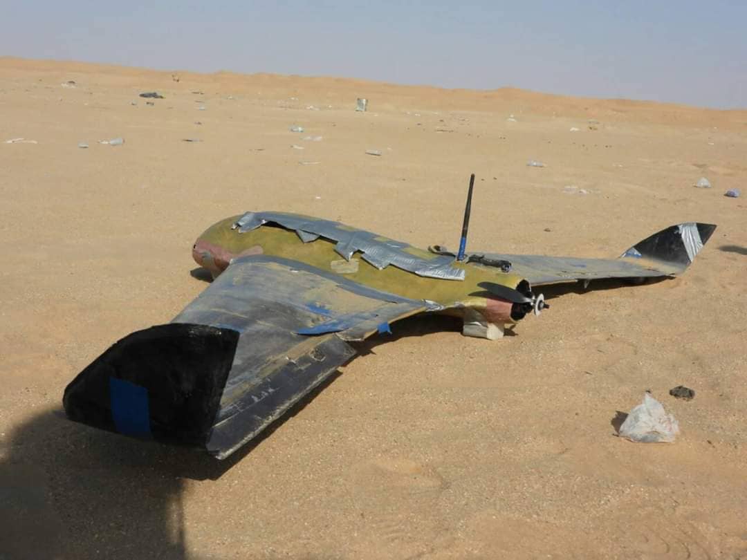 قوات الجيش تسقط طائرة مسيّرة حوثية في برط العنان بالجوف